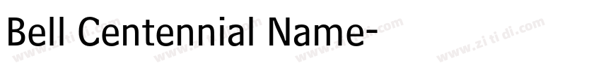 Bell Centennial Name字体转换